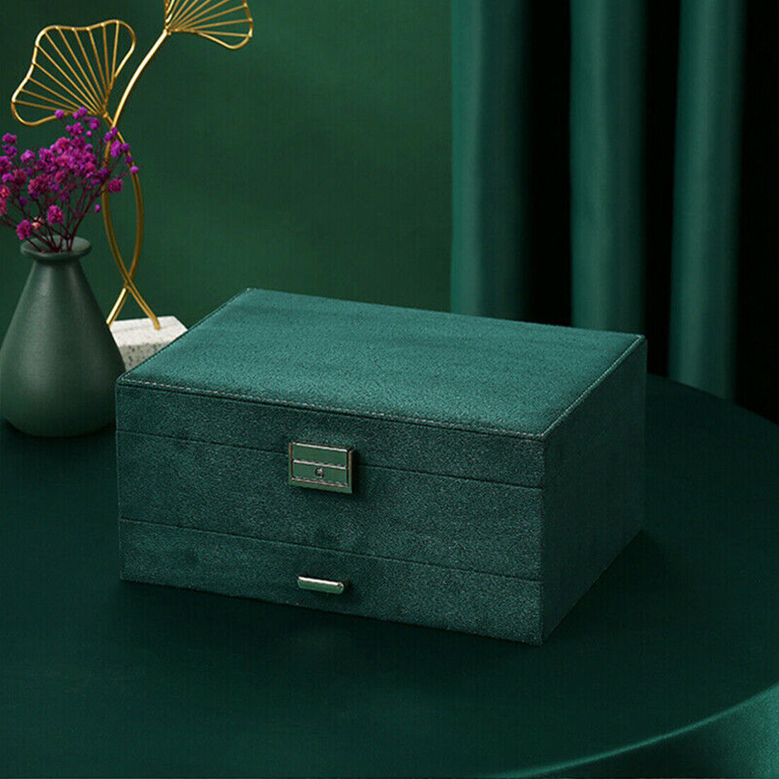 [vendor] 3 Layer Large Jewelry Box, Necklace Jewelry Storage