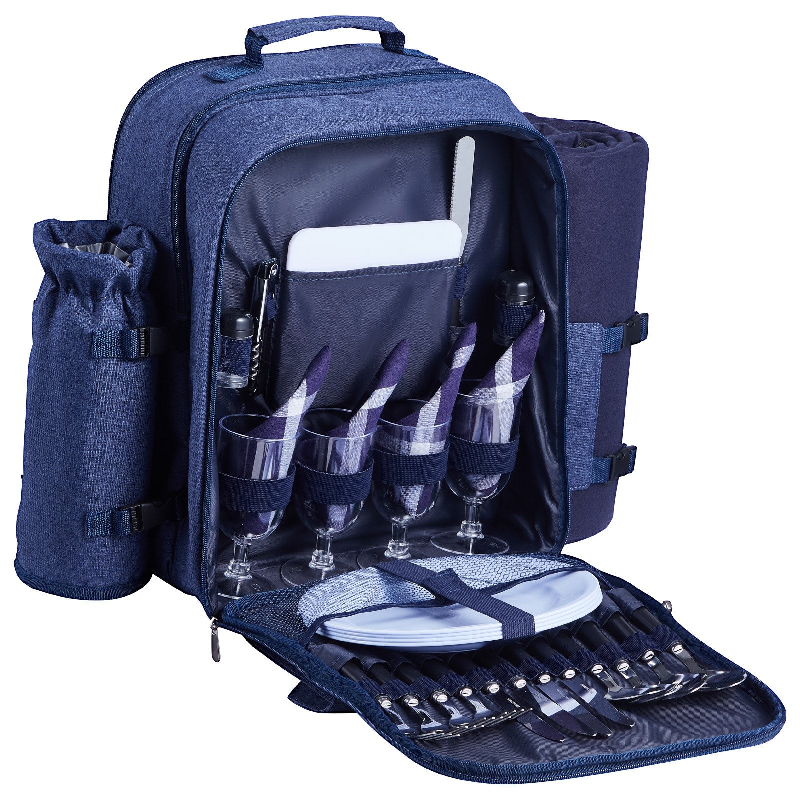 [vendor] Beach Picnic Backpack Bag For 4 Person With Cooler