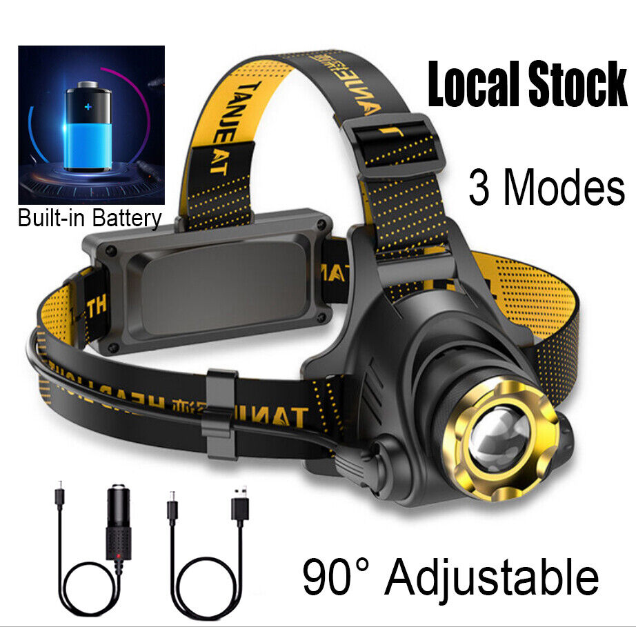 [vendor] 3Modes LED Headlamp Camping Headlight Head Torch USB
