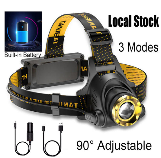 [vendor] 3Modes LED Headlamp Camping Headlight Head Torch USB