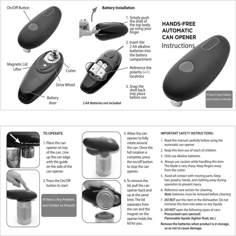 [vendor] Electric Can Opener Automatic Jar Bottle Can Machine One