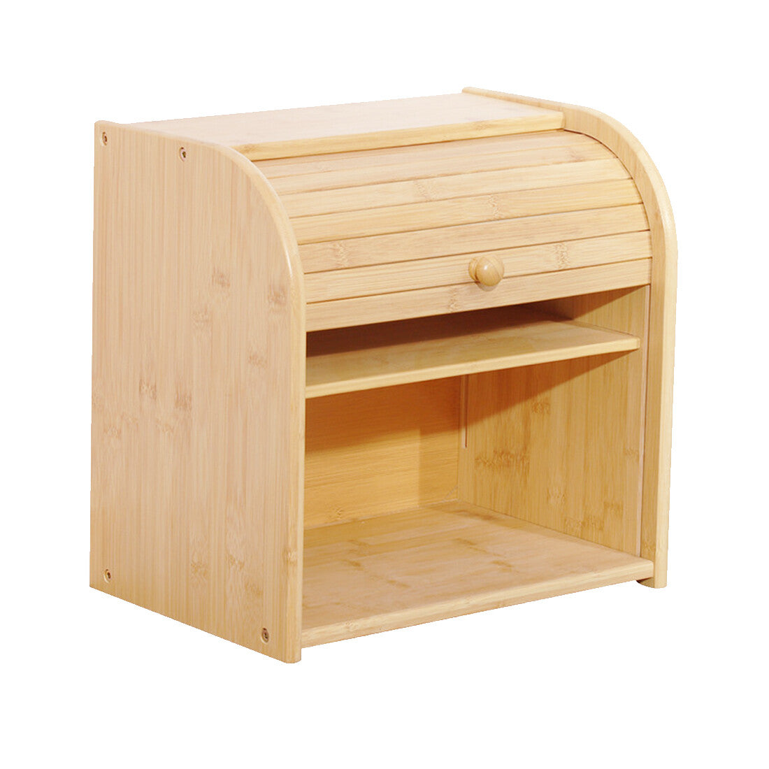 [vendor] Bread Bin 2 Tiers Double Layer Box Slide Roll Top Food