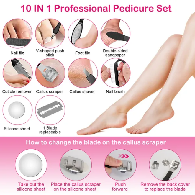 [vendor] 17Pcs Electric Foot Callus Remover