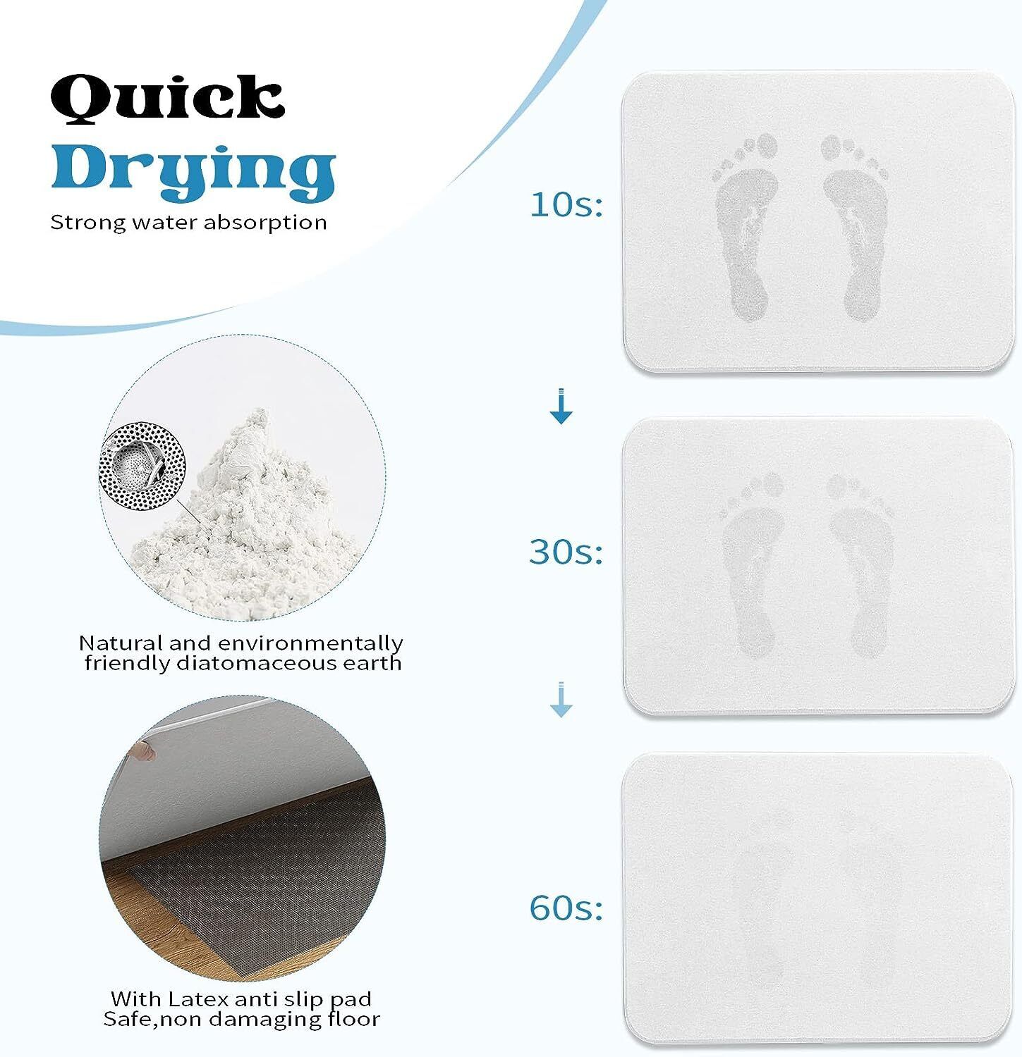 [vendor] Diatomite Stone Bath Mat Absorbent Drying Bathstone