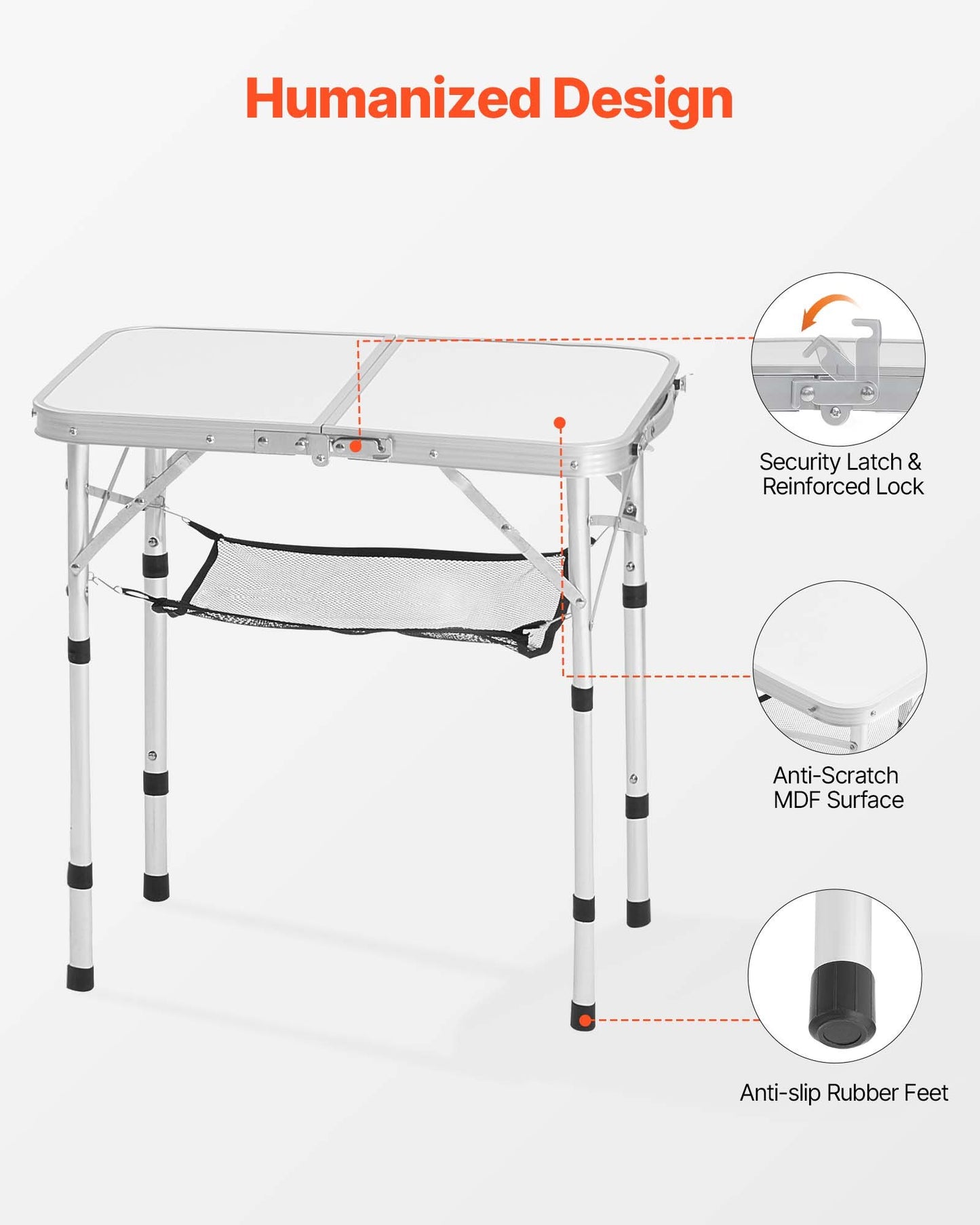 [vendor] 2ft Folding Portable Camping Table Aluminum Outdoor