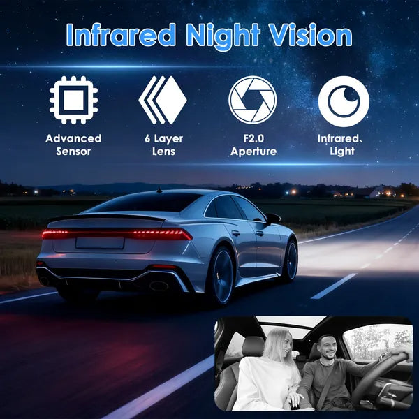 [vendor] WiFi FHD 1080P 3 Channel Car Dash Cam Front Rear Inside