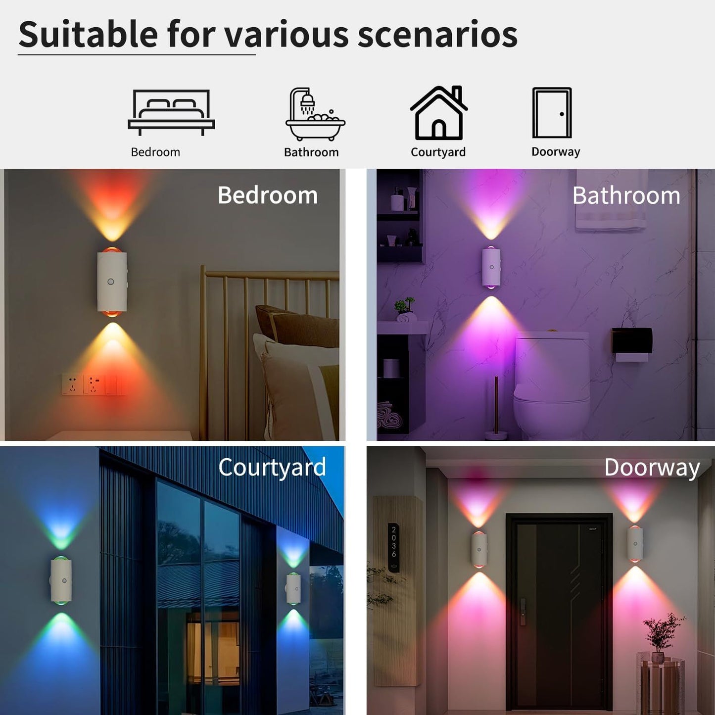 [vendor] Rechargeable Motion Sensor Night Light, Magnetic LED