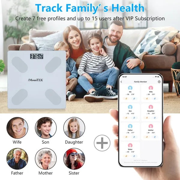 [vendor] Smart Digital Scale For Body Weight High Accuracy BMI