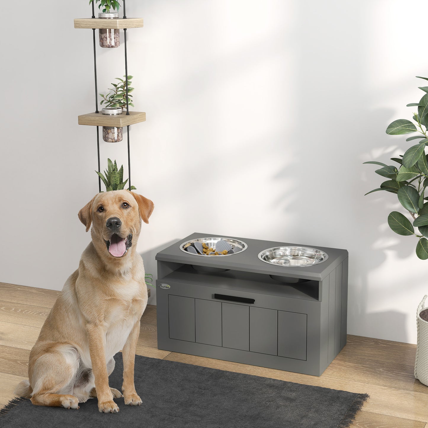 [vendor] Elevated Dog Bowls, Large Breed Raised Dogs Bowl Stand with 2