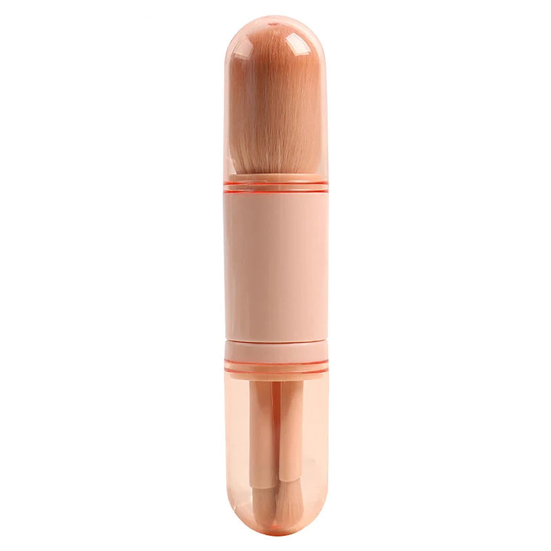 [vendor] 4in1 Portable Makeup Brush Set Beauty Brush