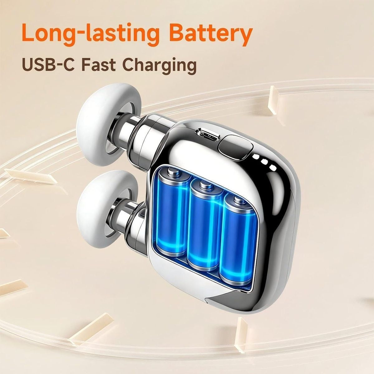 [vendor] Mini Muscle Massage Gun Electric Fascia Massager 2 Heads