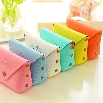 [vendor] Cute Candy Color Key Case Macaron Coin Purse