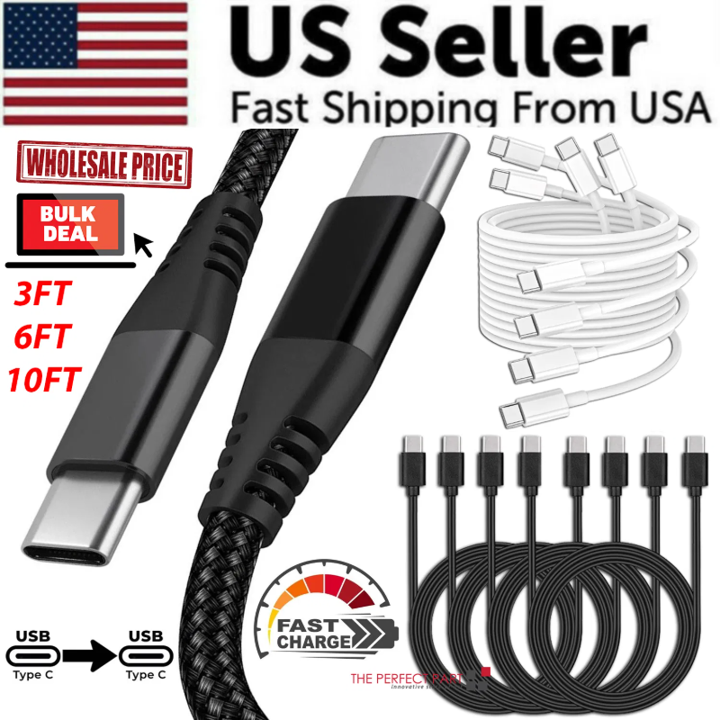 [vendor] Braided USB C Type-C Fast Charging Data SYNC Charger