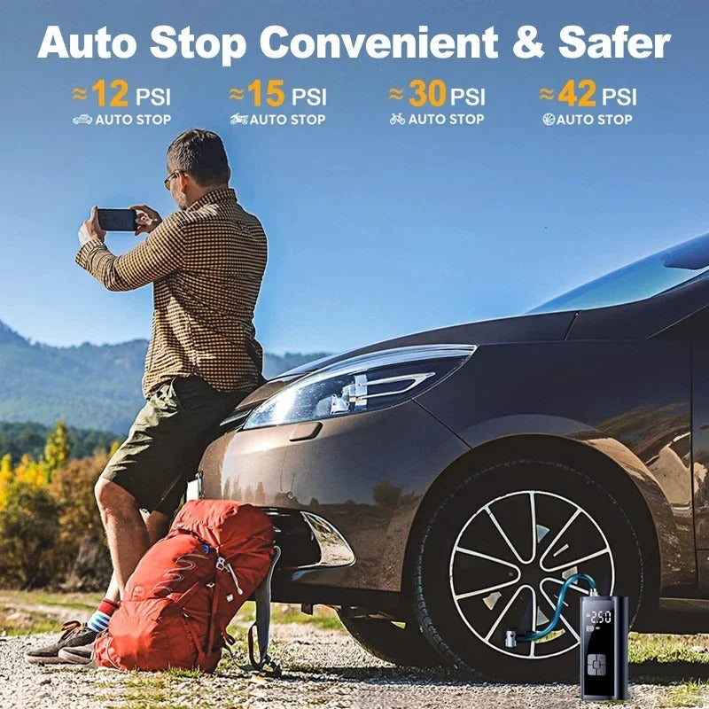 [vendor] Portable Tire Inflator Rechargeable Electric Inflator