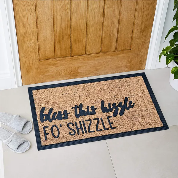 [vendor] Funny Coir Doormat Hello There Welcome Front Porch Decor