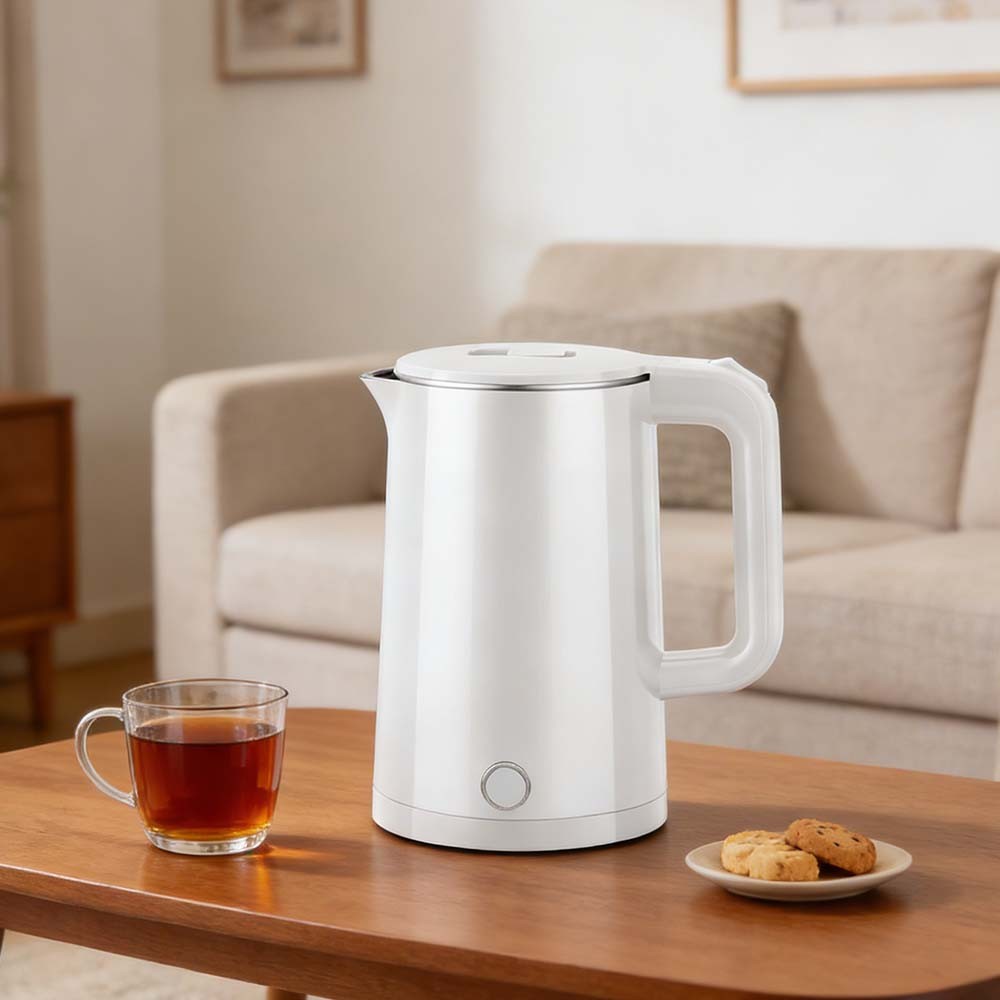 [vendor] Cordless Electric Kettle 2L 1500W Stainless Steel Jug