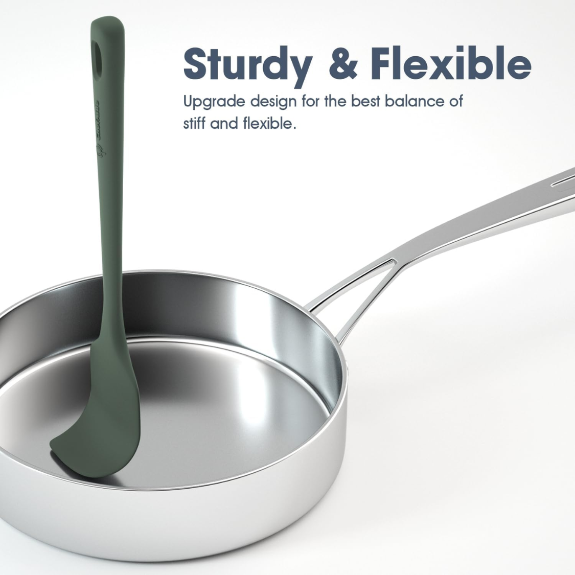 [vendor] 5 Pieces Silicone Spatula Set Food Grade Rubber Spatula