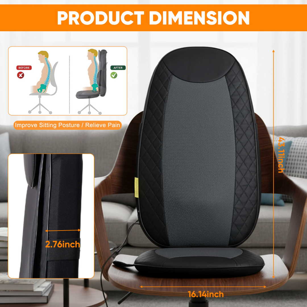 [vendor] Back Massagers, Vibrating Heating Pad For Back, Massage