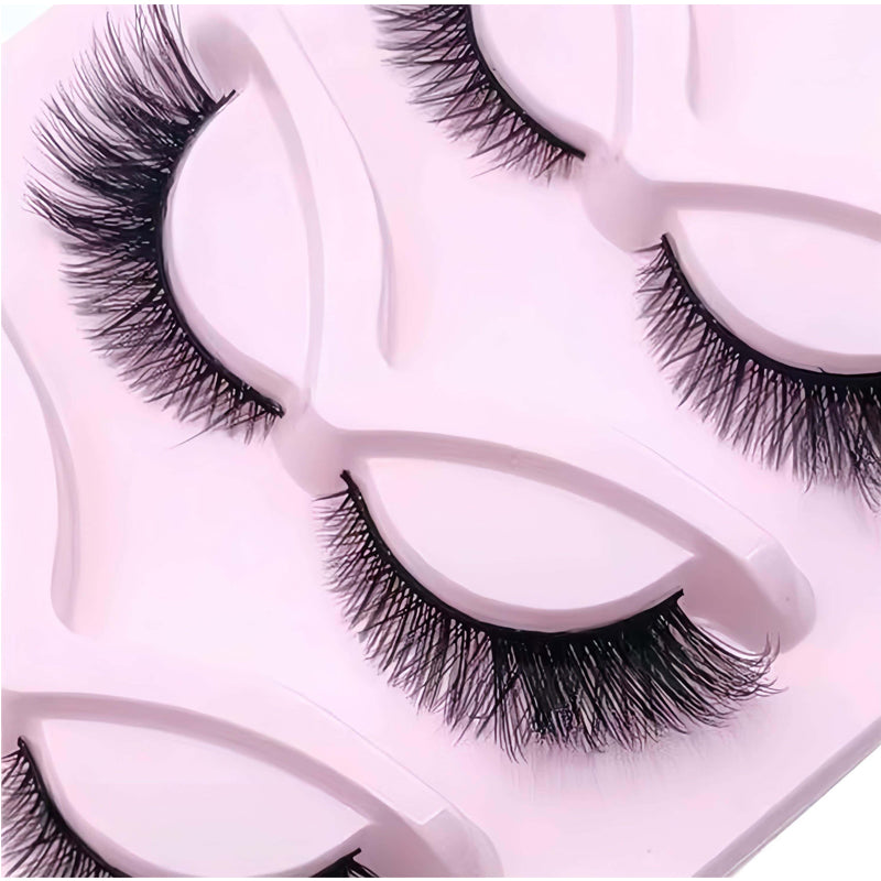 [vendor] 15Pairs Cat Eye Eyelashes 3D Natural False Lashes Fluffy