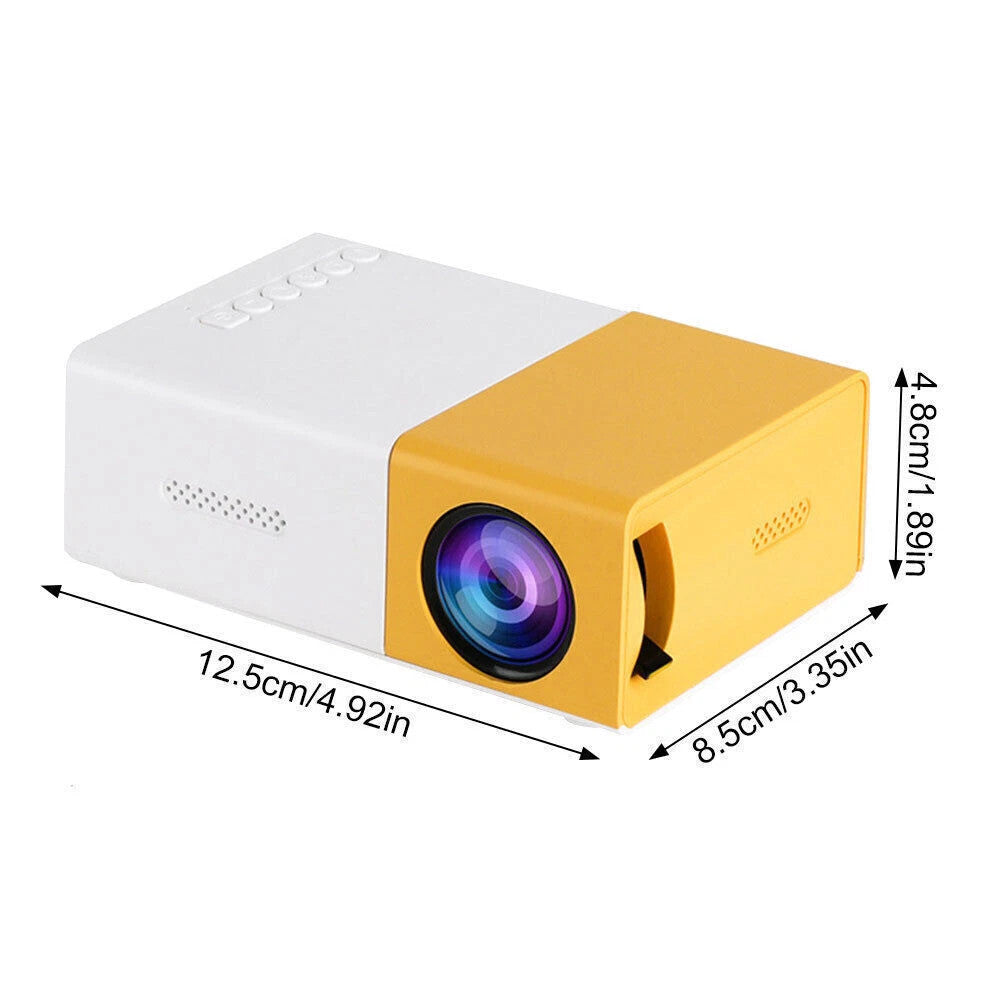 [vendor] Portable Projector 1080P LED Mini Home Cinema Movie
