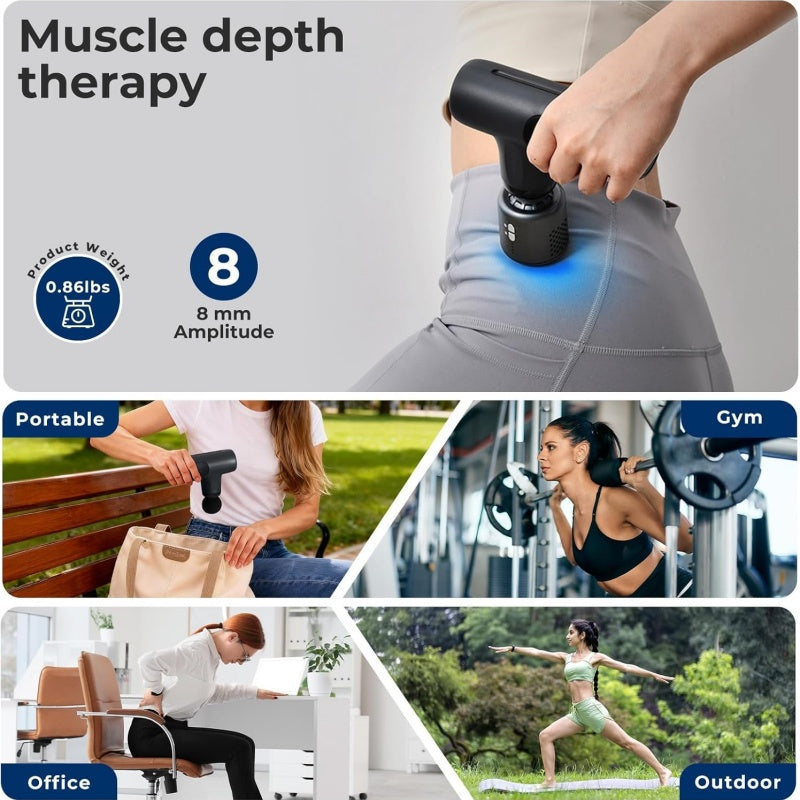 [vendor] Massage Gun With Heat And Cold, Mini Massage Gun Deep