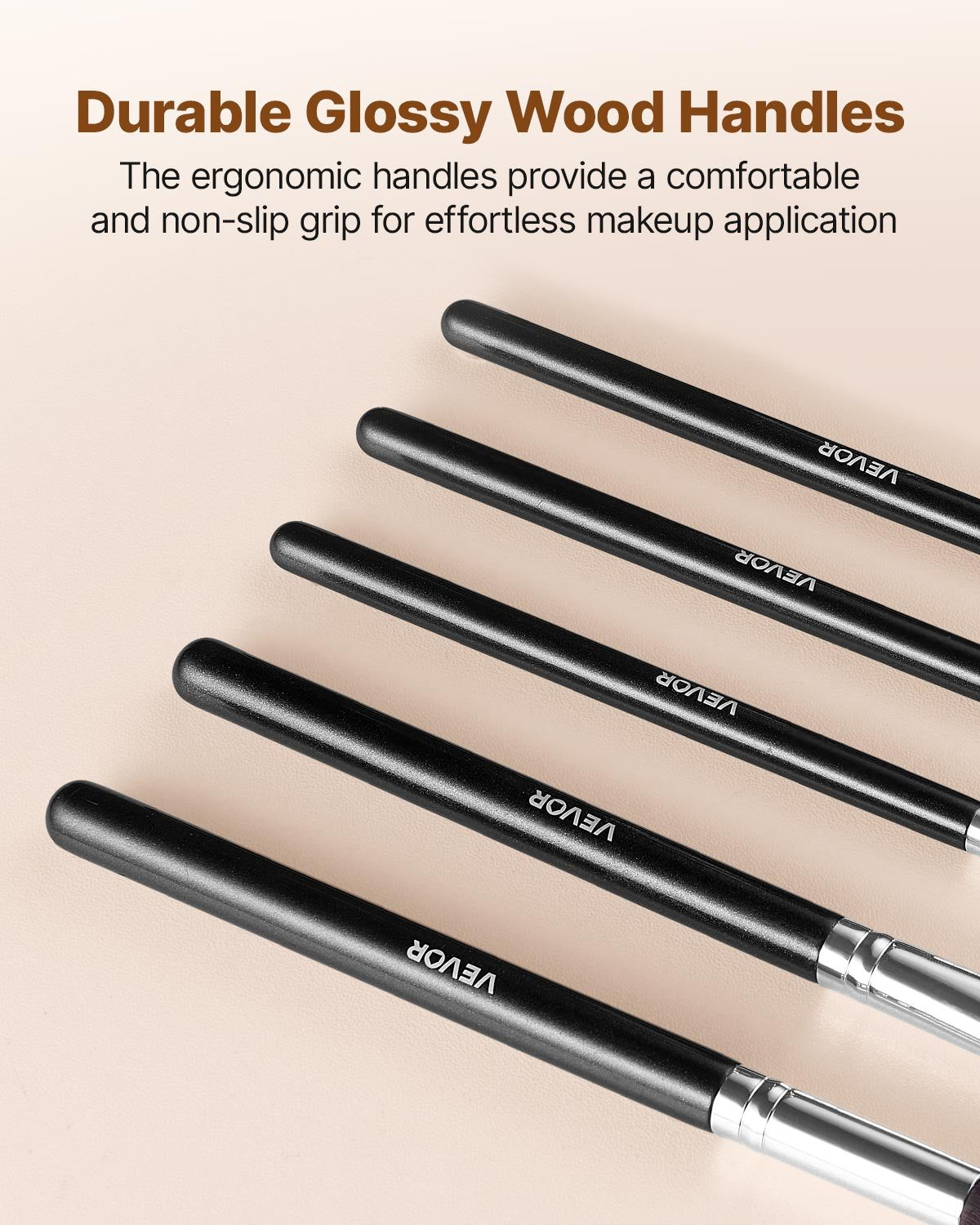 [vendor] 15-Piece Makeup Brush Set For Foundation Blending