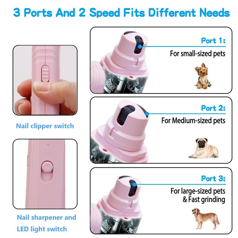 [vendor] 2 In 1 Pet Nail Clippers With Led Light Dog Cat Special Blood Line