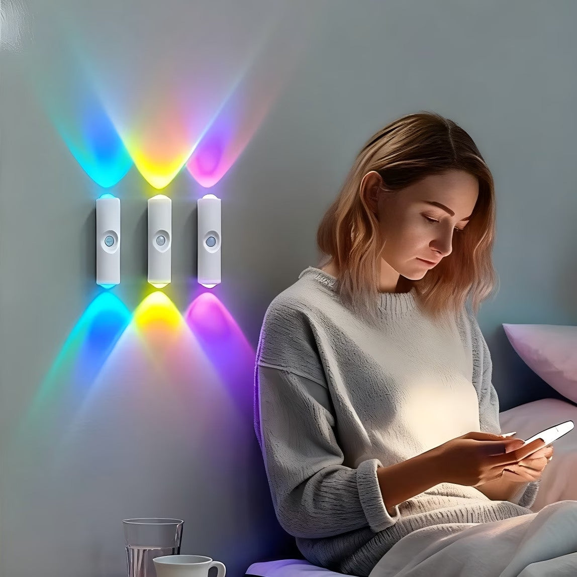 [vendor] Magnetic RGB LED Night Light Smart Motion Sensor USB
