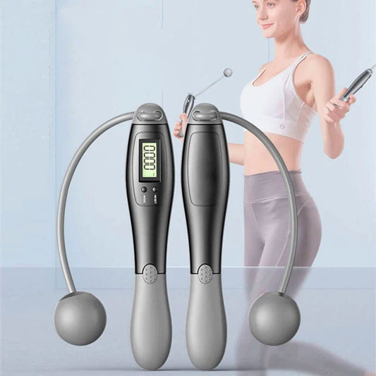 [vendor] Cordless Skipping Rope Ropes Smart Screen With Weighted