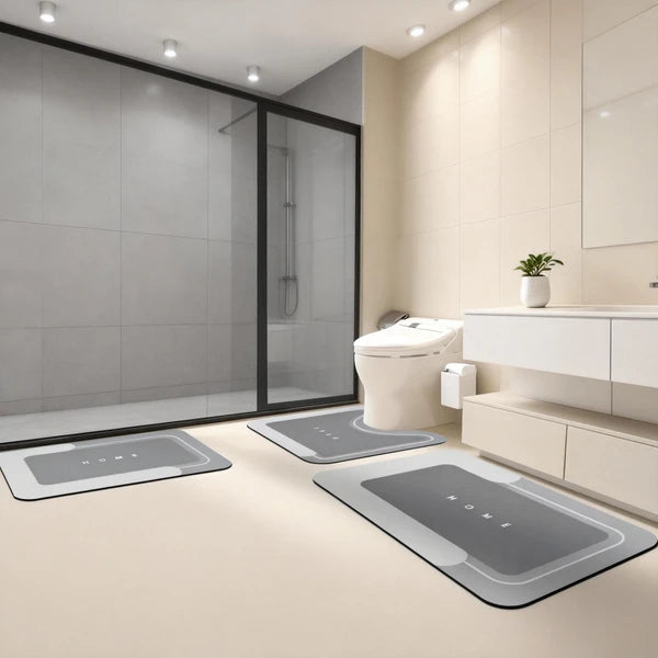 [vendor] 3PCS Absorbent Bath Mat Magic Rug Sets, Quick Drying