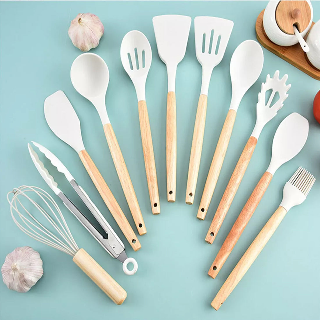 [vendor] 19pcs Set Non-Stick Silicone Kitchen Utensil Spatula