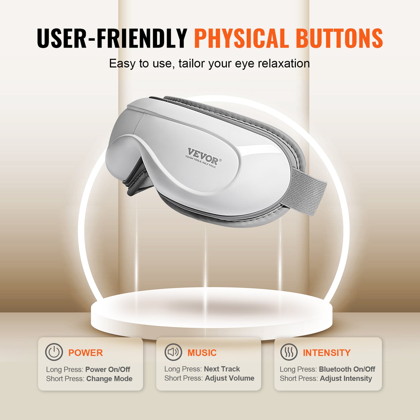 [vendor] VEVOR Heated Eye Massager Eye Care Device 5 Modes