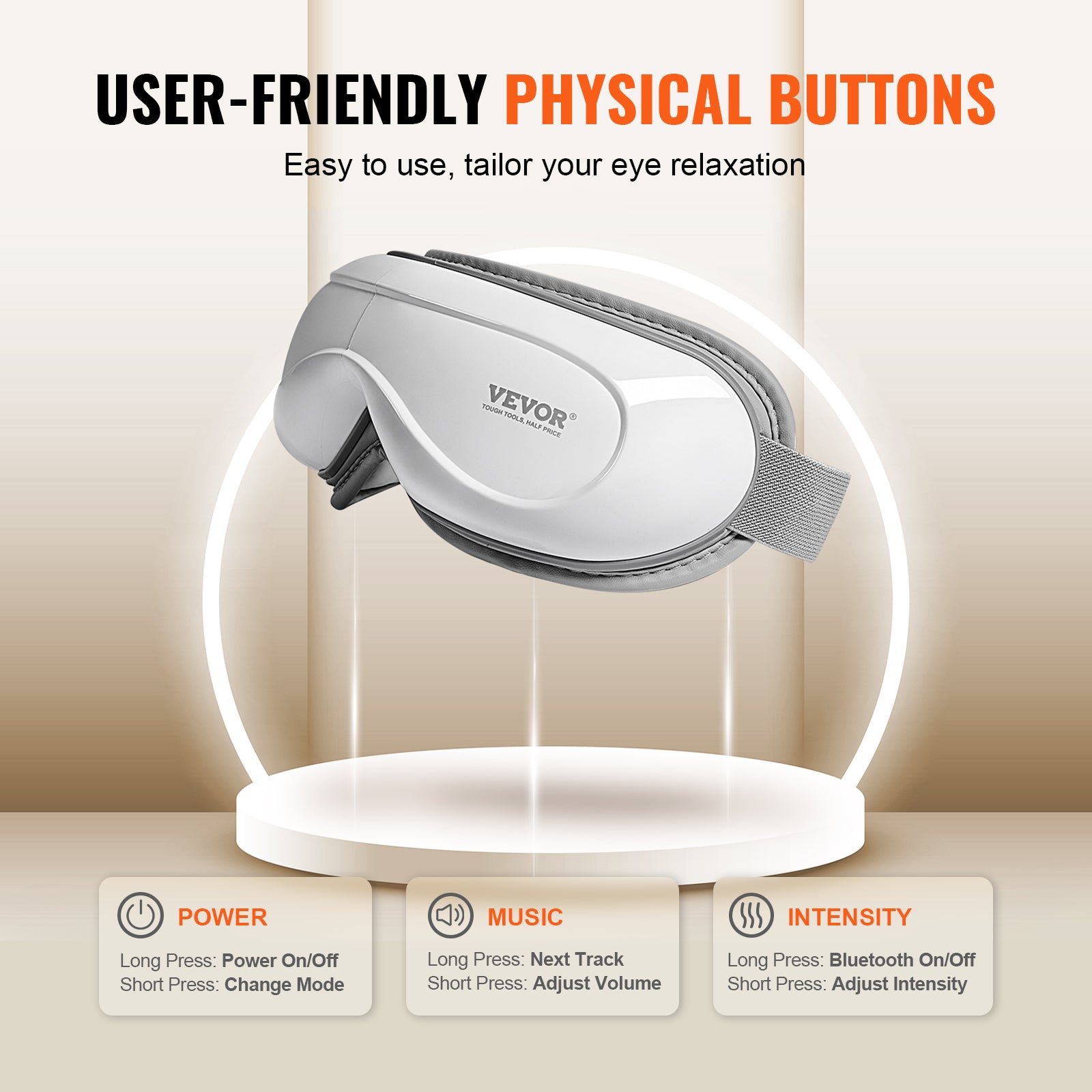[vendor] VEVOR Heated Eye Massager Eye Care Device 5 Modes