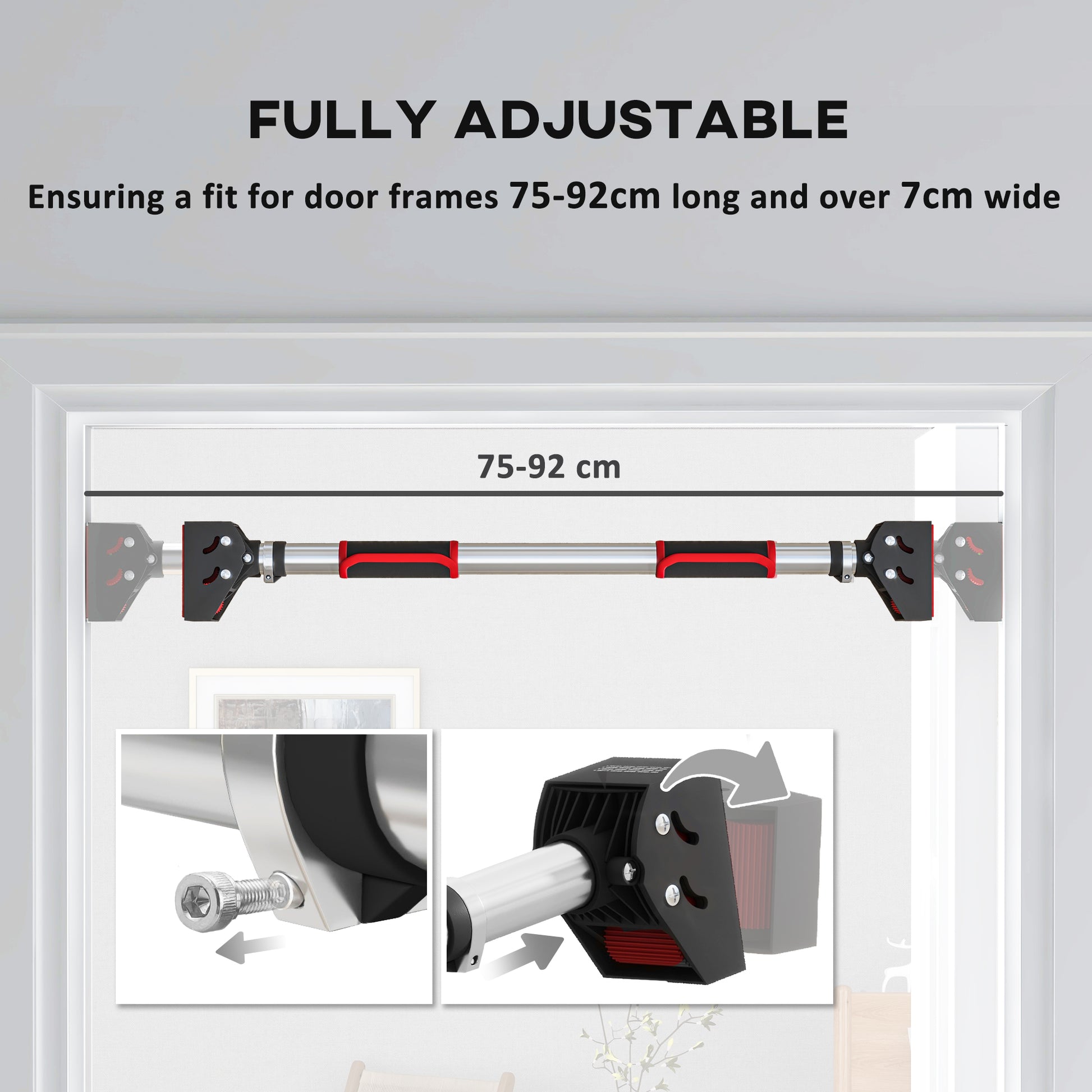[vendor] SPORTNOW Doorway Pull Up Bar, No Screws Door Frame Chin