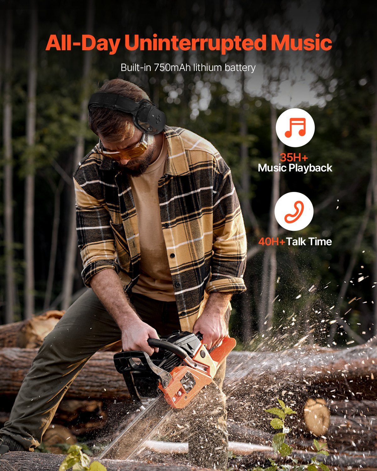 [vendor] Safety Earmuffs Bluetooth Hearing Protection Ear Muffs