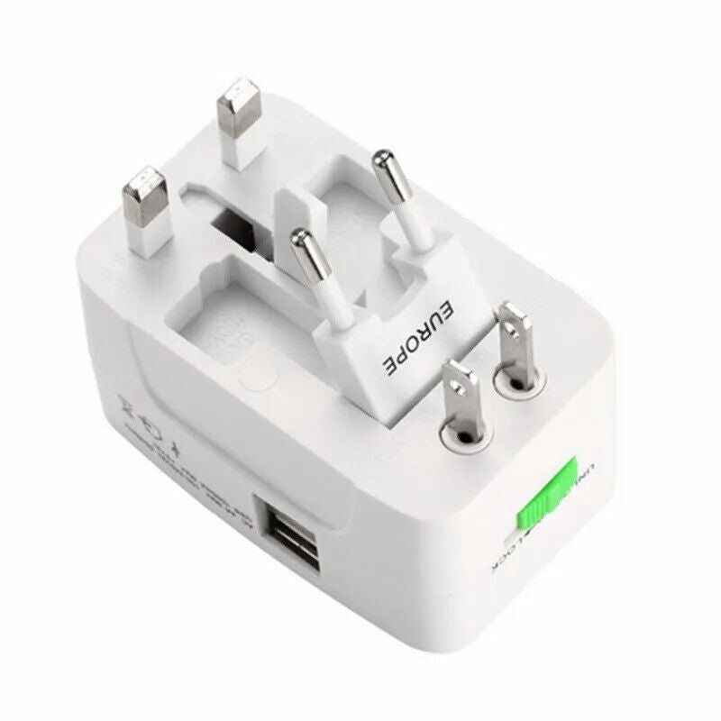 [vendor] Universal New Plug Charger World Wide Use Travel Adapter