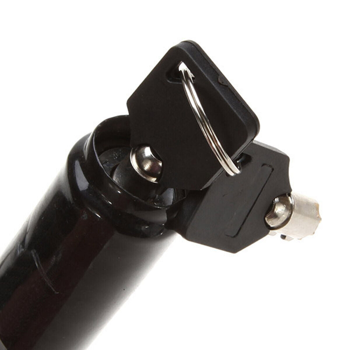 [vendor] U Shaped Bike Lock Plum Pin W Two Keys Heavy Duty Cable