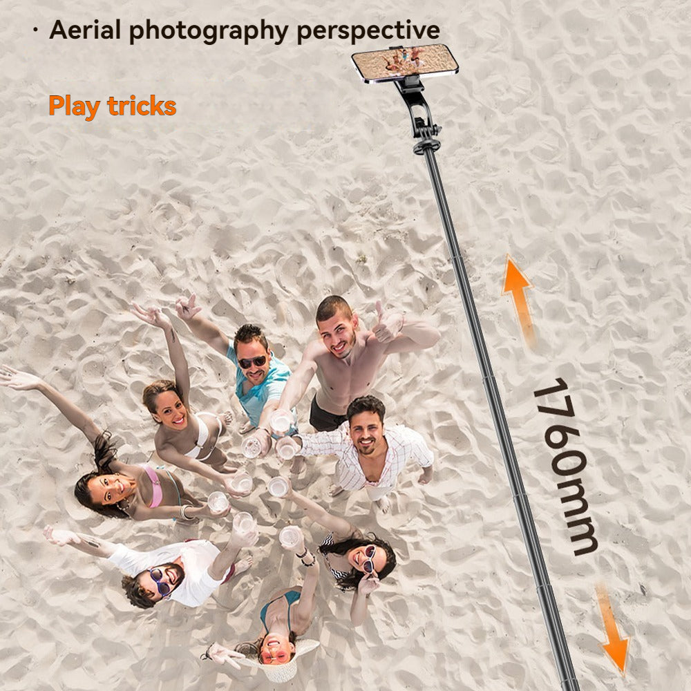 [vendor] Selfie Stick Tripod With Fill Light, Extendable Phone