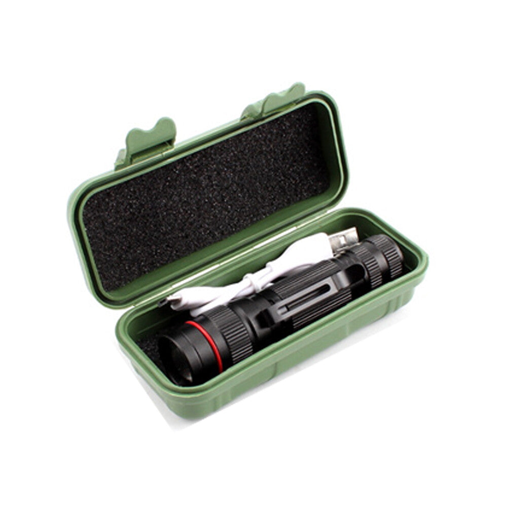 [vendor] LED Military Flashlight USB Rechargeable Tactical Zoom
