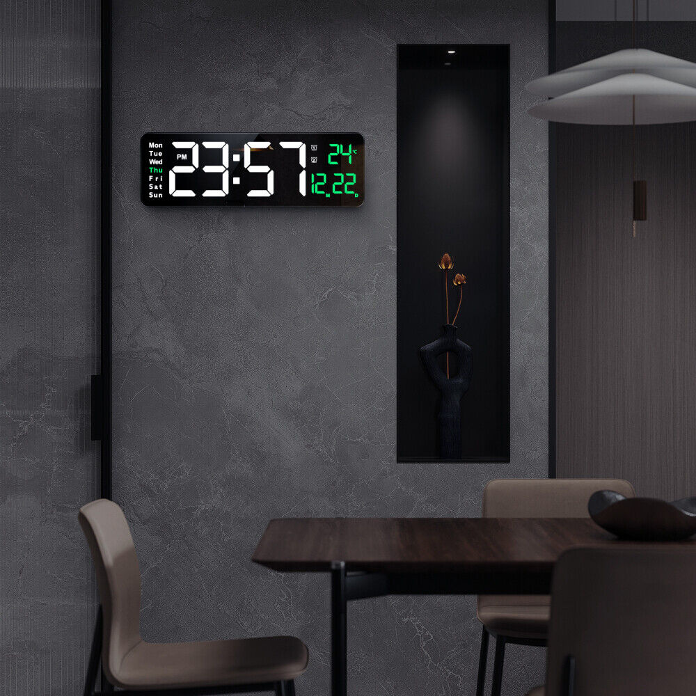 [vendor] 16inch Large Jumbo Digital LED Wall Clock Alarm Calendar