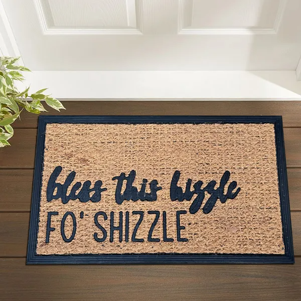 [vendor] Funny Coir Doormat Hello There Welcome Front Porch Decor