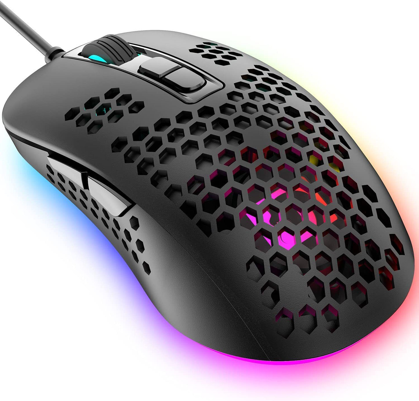 [vendor] Ultralight Wired Gaming Mouse,4 Kinds Backlit,2400DPI