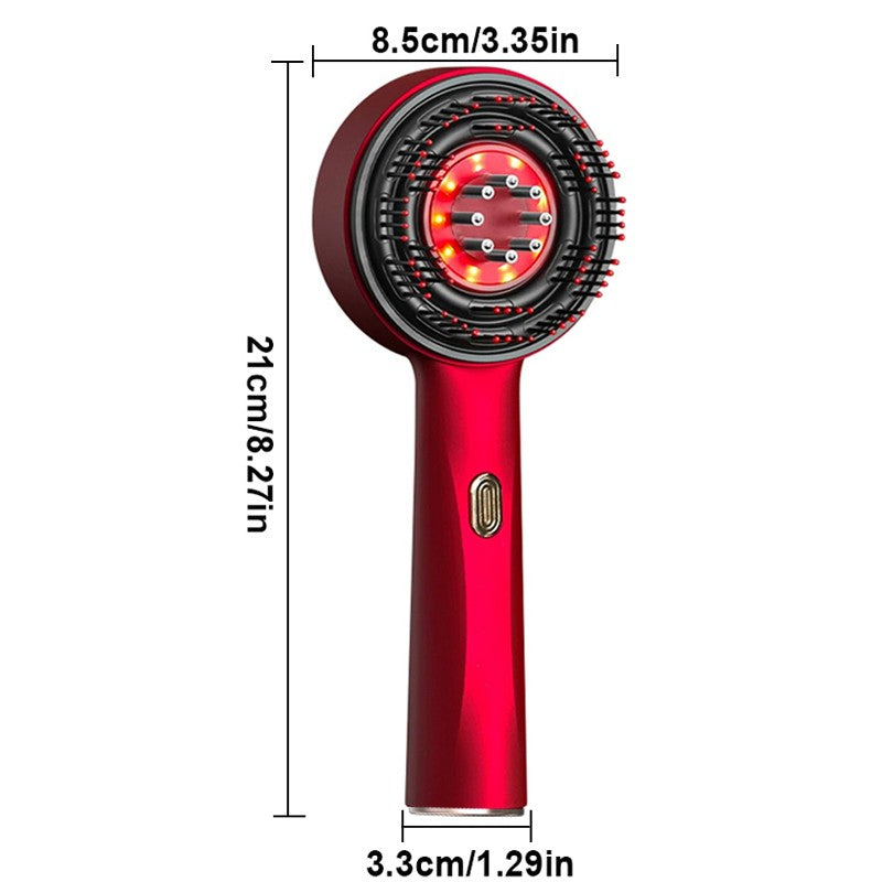 [vendor] Electric Scalp Massage Comb Hair Growth Red Light