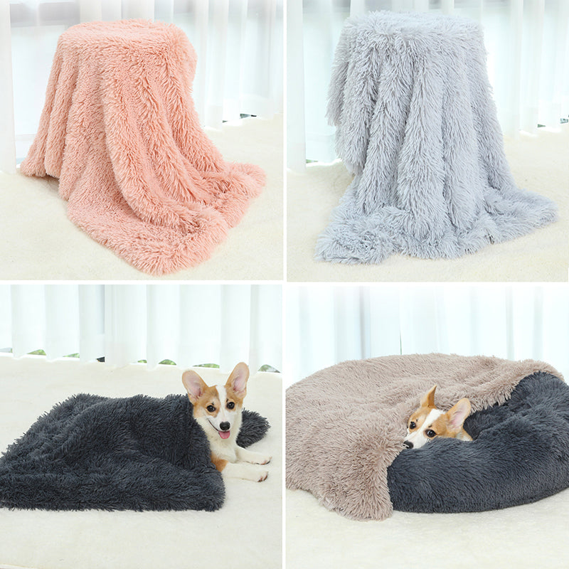 [vendor] Dog Bed And Extra Matching Cover Sheet Dog Crate Pad Ultra Soft