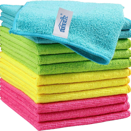 [vendor] 12-Pack Microfiber Cleaning Cloths - Lint-Free,