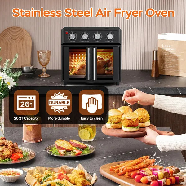 [vendor] PlumChef 29.5 Quart Extra Large 6 Slices Air Fryer