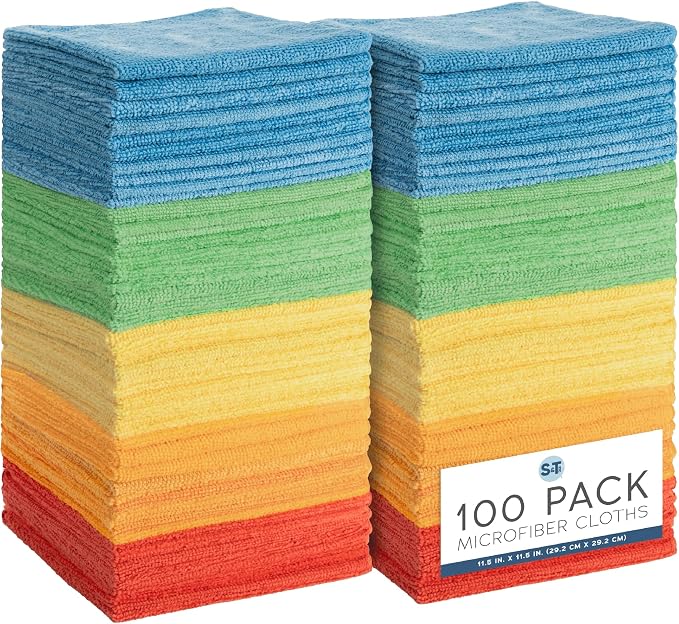 [vendor] Microfiber Cleaning Cloths Reusable Washable Towels,