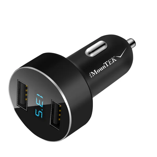 [vendor] Dual USB Car Charger Adapter Aluminum Alloy Fast Car