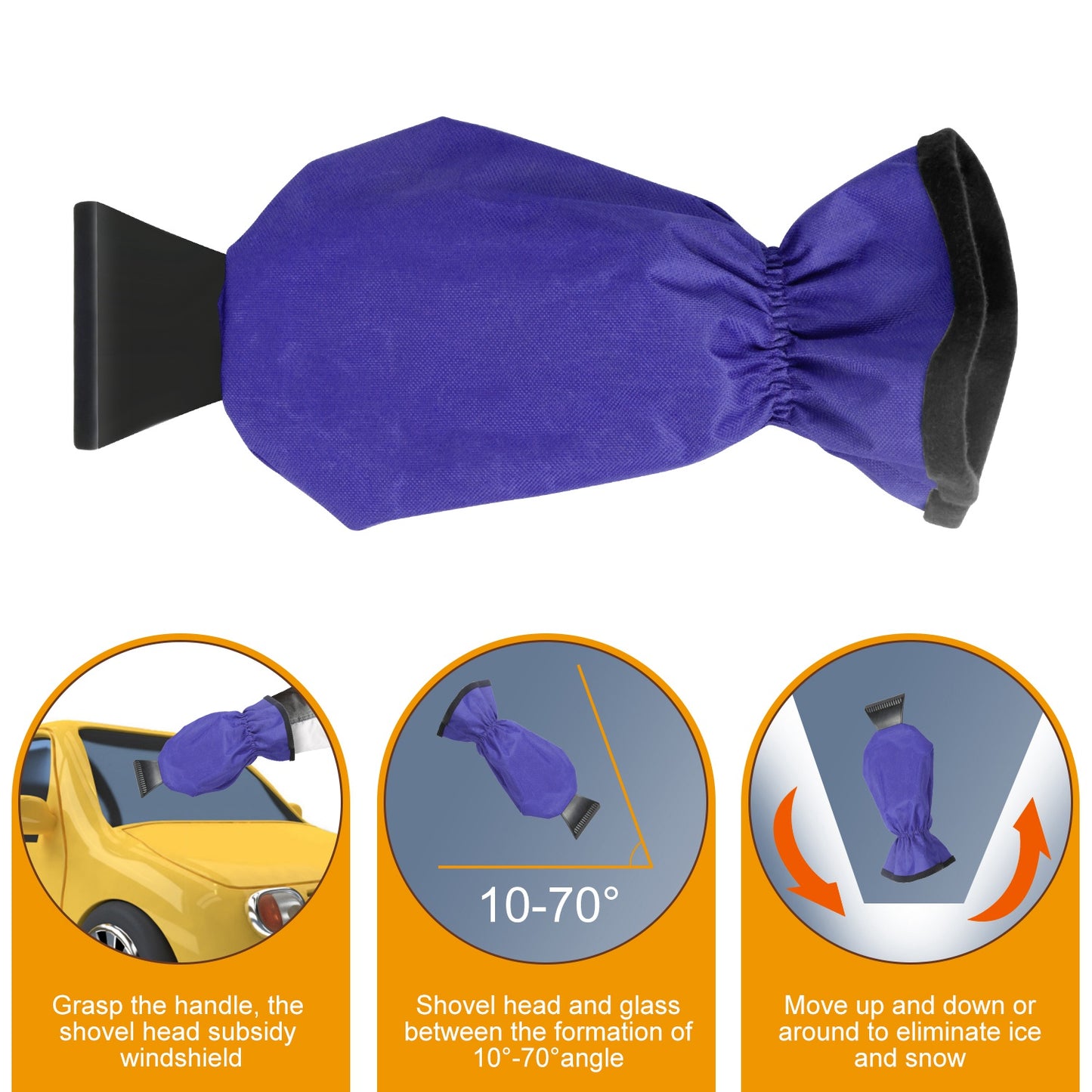 [vendor] 1Pc Ice Scraper Glove Car Windshield Snow Scraper