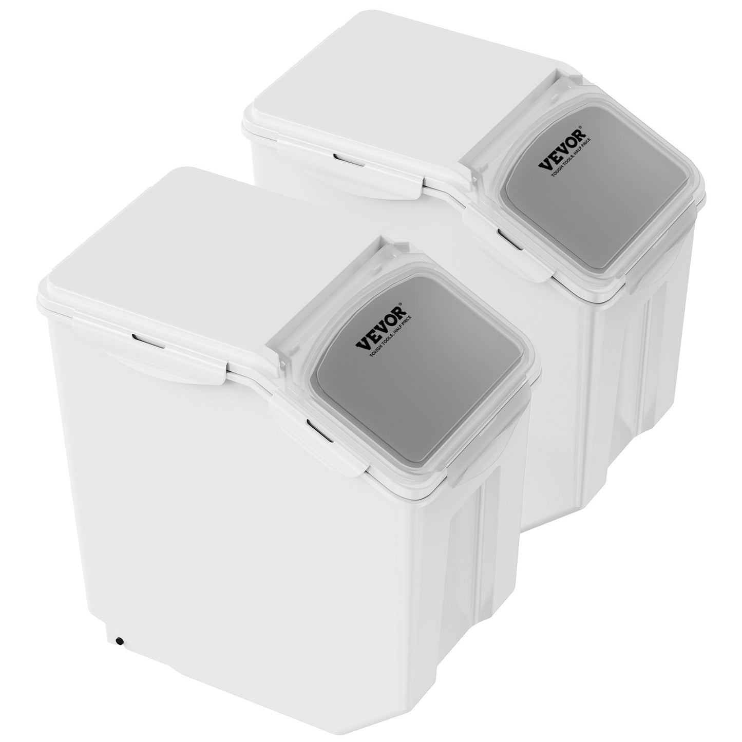[vendor] Ingredient Storage Bin, 2 X 15L Dispenser Bin With 2
